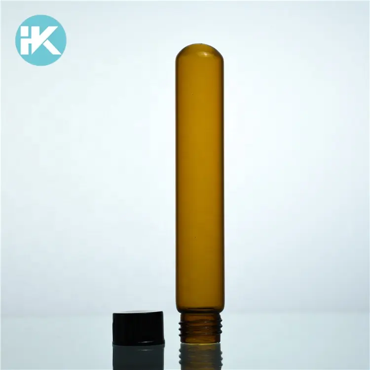 Huke kunden Bernstein 5 ~ 100ml Klare Glas Test Rohre mit Kappen deckel für Medizinische