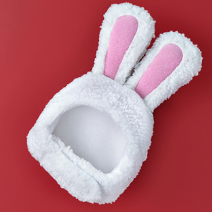 Gorros de Orejas de Conejo de Cachemira para Mascotas, Venta Directa de Fábrica, para Gatos, Conejos, Perros Pequeños, Poodle, Bichón Frisé, Accesorios para Mascotas al por Mayor - Product Image 3