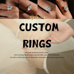Anello <span class=keywords><strong>Solitario</strong></span> Personalizzato con <span class=keywords><strong>Diamante</strong></span> CVD da <span class=keywords><strong>1</strong></span> <span class=keywords><strong>Carato</strong></span>, Gioiello in Oro 9K 10K con <span class=keywords><strong>Diamante</strong></span> di Laboratorio - Product Image 6