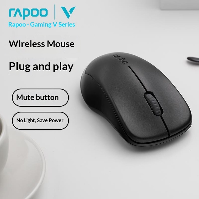 Rapoo 1680 Wireless Silent Mouse 2.4G 1000DPI 12 Month Battery for Office Home PC Laptop