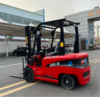 Chariot élévateur électrique 2 tonnes avec verrou de sécurité, moteur AC 5000W, mât 3m pour la manutention en usine chimique