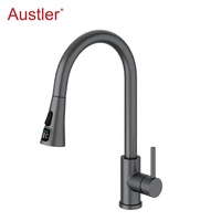 trou tasse rondelle mat noir en acier inoxydable retirer pulvérisateur évier robinet de cuisine avec verre rinceur