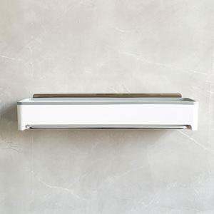 Étagère de douche en plastique Hyderon <span class=keywords><strong>sans</strong></span> perçage, panier de douche auto-adhésif pour salles de bains - Product Image 4