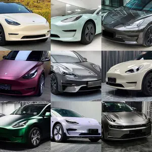 Vinilo Autoadhesivo <span class=keywords><strong>HJN</strong></span> Rosa Pálido PET de Alto Brillo con Efecto Cristal y Garantía de 5 Años para Envoltura de Autos 1.52x18M/5x60FT - Product Image 4