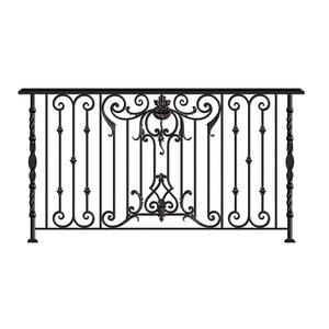 Top-vente Galvanisé Tige De Fer Extérieur Balustrades de Balcon Mur Maison Chaude Galvanisé Bateau Traditionnel ou D'air LB-B-F-00028 <span class=keywords><strong>LONGBANG</strong></span> - Product Image 1
