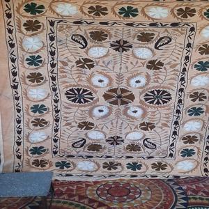 Custom made Artisan Suzani <b>Quilts</b> Cotton & Silk Embroidered Throws for Luxury Interiors. Ideal for gifting and personal use - Product Image 1