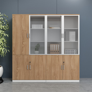 Bibliothèque multi-portes en panneaux de densité sur mesure, directement de l'usine, armoire de classement de bureau KEYA-0115, étagère en panneaux de densité KEYA-0115 - Product Image 3