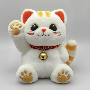 Özel dekorasyon şanslı kedi Mini mefruşat ürünleri özel Kawaii Anime dolması kedi peluş oyuncak - Product Image 2