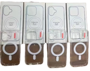 Wireless Charging Magnetic <b>Ring</b> for 15 <b>Pro</b> 16 <b>Pro</b> Acrylic Transparent Colors Repeat Purchase Mobile Phone Cases - Product Image 1
