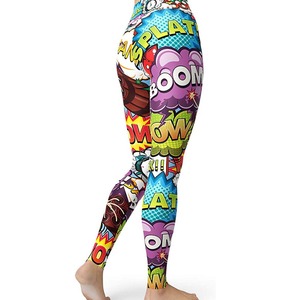 Leggings con estampado Digital personalizado GC para mujer, mallas de dibujos animados, cintura alta, elástico, levantamiento de cadera, Fitness, pantalones deportivos ajustados YG136 - Product Image 4