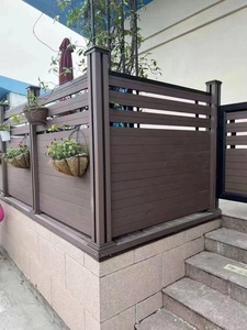 Wpc impermeabile recinzione <span class=keywords><strong>esterno</strong></span> recinzione di sicurezza pannelli modello 3D in alluminio Design per cortile cortile fattoria recinzione uso - Product Image 6