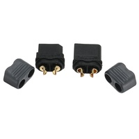 Connecteur Amass XT60H 30A mâle femelle noir avec gaine pour batterie Lipo RC