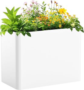 Jardinière intelligente à énergie nouvelle en acier inoxydable noir personnalisée, finition thermolaquée, réservoir de 290 L, auto-arrosage - Product Image 1
