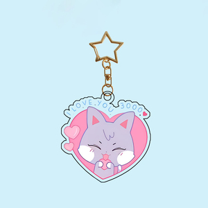 Llavero Colgante de Acrílico Transparente con Diseño de Anime Personalizado Estilo Q, Impresión UV, para Regalo de Aniversario o Souvenir - Product Image 4
