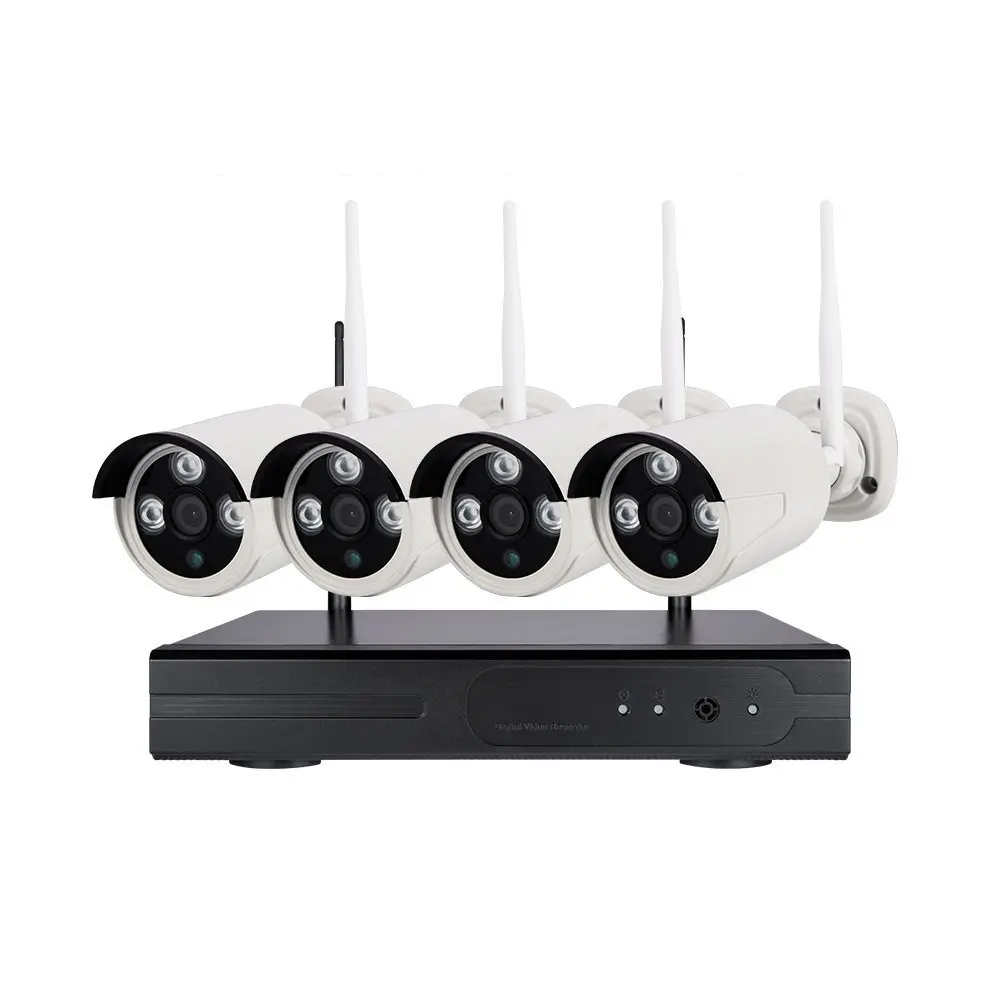 Bộ Camera IP WiFi Không Dây Hệ Thống An Ninh Báo Động Gia Đình CCTV Thông Minh 4CH Quay Video Bán Sỉ 2022