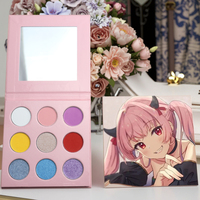 Personnalisable Palette Unique de Haute Qualité Ombre à Paupières Pigmentée Imperméable Poudre Minérale de Finition de Couleur Sombre Chaude pour Votre