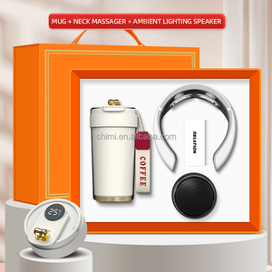 ชุดของขวัญสำหรับธุรกิจแก้วมัก + ที่นวดคอ + ลำโพงบริษัทหรูใช้เป็นของขวัญ - Product Image 4
