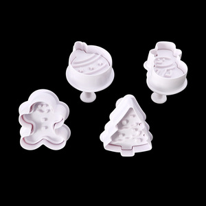 S019 Cấp Thực Phẩm Giáng Sinh Nướng Bánh Tùy Chỉnh Nhựa Báo Chí <span class=keywords><strong>Cookie</strong></span> Máy Cắt Bộ DIY Home Handmade Đất Sét Trẻ Em Paly Sử Dụng - Product Image 3