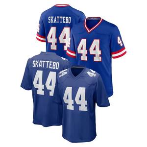 Camiseta de Fútbol Americano Unisex de Nueva York # Camiseta Deportiva Cam Skattebo de Manga Corta, Secado Rápido, Estampada, Cosida, Transpirable, 100% Poliéster - Product Image 1