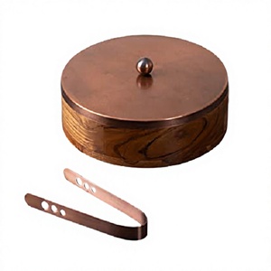 Boîte à roti en bois de conception nouvelle avec couvercle en métal et pince, boîte à roti de la plus haute qualité à des prix raisonnables - Product Image 1