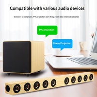 D90S Speaker Soundbar Kayu untuk Dinding, Speaker TV, Speaker PC Rumah, Speaker Nirkabel Mobile untuk Subwoofer 3D Surround - Langsung dari Pabrik