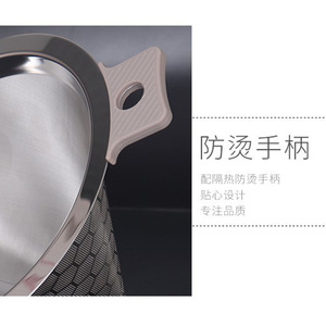 ตัวกรองกาแฟสแตนเลสพร้อมด้ามจับทนความร้อนสำหรับชุดกาแฟ - Product Image 1