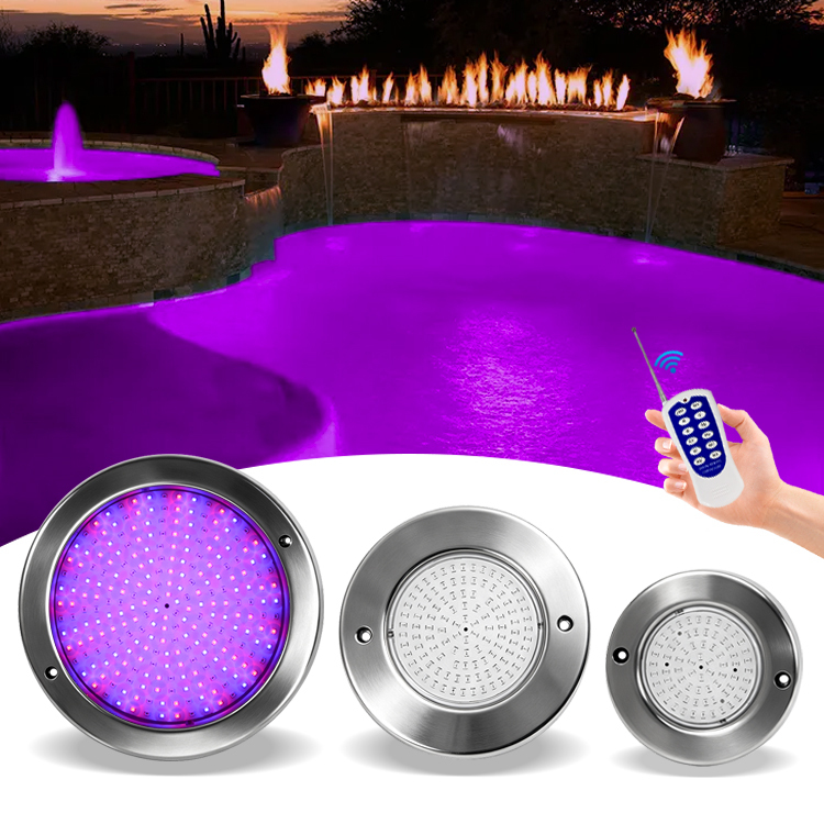 New Style Surfaced Mounted Swimming Pool Lights Led Underwater 316SS Swimming Pool Lamp Ip68 Led Pool Light