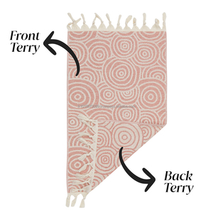 Juego de 4 toallas pequeñas de cocina de mano de rizo turco, Peshkir, Pestemal Farmhouse toallas de mano decorativas nuevo estilo rústico de secado rápido - Product Image 3