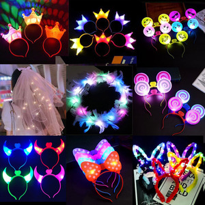 Diadema de Princesa con Corona de Tiara para Niñas, con Luces LED Intermitentes, para Fiestas de Carnaval, Navidad, Bodas, Cumpleaños, Cosplay, Aro de Pelo de Plástico - Product Image 3