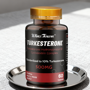Cápsulas de turkesterona Wins Town, suplemento de nutrición deportiva para apoyo energético, mejora del bienestar muscular y aumento de masa muscular. - Product Image 1