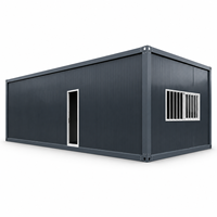 Maison préfabriquée modulaire PGM 9m x 4m x 3m, maison conteneur à ossature acier portable pour bureau de chantier, stockage et logement temporaire