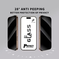 Protection d'écran en verre trempé anti-espion premium pour iPhone 17 Pro Max Film Téléphone portable