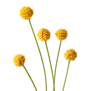 ดอกไม้ประดิษฐ์ยี่ห้อ Yihua รุ่น Floral Art ดอกเกาลัดสีขาวส้ม ขนาด 65 ซม. ทำจากผ้าไหม งานแฮนด์เมด ตกแต่งบ้าน ประดับห้องนั่งเล่น - Product Image 5