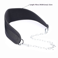 Ceinture de musculation en EVA robuste avec chaîne en acier pour tractions et dips, idéale pour la musculation en salle de sport commerciale, personnalisable avec logo.