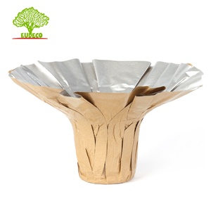 Porte-bouquet en papier kraft étanche pour plantes fraîches et fleurs en pot - Product Image 4