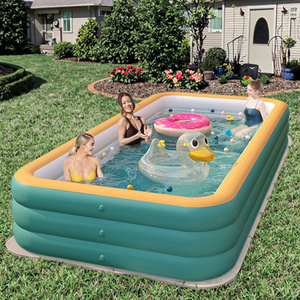 <span class=keywords><strong>Pataugeoire</strong></span> <span class=keywords><strong>rectangulaire</strong></span> <span class=keywords><strong>gonflable</strong></span> en PVC de taille personnalisable pour les enfants pour l'été dans le jardin extérieur pour le plaisir des enfants - Product Image 4