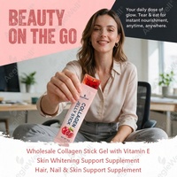 Bâtonnets de gelée de collagène à marque privée saveur grenade – Complément de beauté personnalisé en gelée de collagène – Commandes en gros disponibles