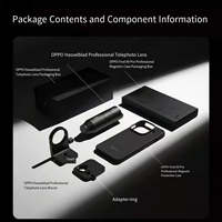 Kit de photographie officiel réglable en ABS pour smartphones OPPO X9 Pro/X9s Pro/X9 Ultra – Poignée de caméra téléconvertisseur mobile