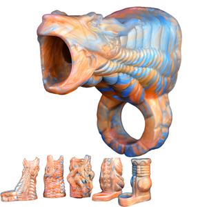 Funda Abierta para Pene, Anillo Extensor/Alargador de Pene con Diseño de <span class=keywords><strong>Caballo</strong></span>/Dragón, Retrasa la Eyaculación, Estimulación Vaginal, Juguete Sexual Masculino - Product Image 1