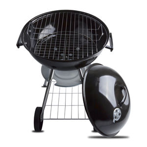 Superventas 14 16 18 22 pulgadas Hervidor de agua Parrilla Carbón en forma de manzana <span class=keywords><strong>Barbacoa</strong></span> al aire libre Redonda con placa de cubierta Carro Ruedas Move - Product Image 3