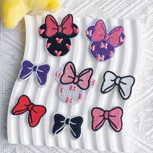 New <b>Iron</b> on Gold Edge Chenille Embroidered Christmas Crown Snow Patch - Product Image 6