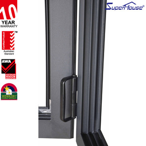Superhouse sistema comercial vidrio aluminio bi-plegable/bifold/acordeón/<span class=keywords><strong>ventana</strong></span> plegable con NOA NFRC AS2047 - Product Image 6