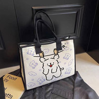 Bolsos de Hombro de Lona para Mujer con Diseño Bonito, Bolsos de Mano de Gran Capacidad para la Playa y Viajes