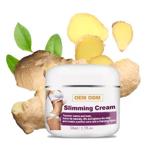 Private Label Fat Burning Turmeric Slimming Cream Loose Weight Hot Waist Firming Body Shaping Anti Cellulite Belly