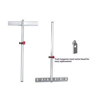 Couteau à carrelage en céramique avec double roue <span class=keywords><strong>sans</strong></span> règle en acier, coupe-carrelage et coupe-<span class=keywords><strong>verre</strong></span> standard en forme de T en grès cérame - Product Image 1