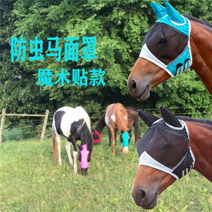Horse Face Mask Mesh Breathable Fly Repellent Equestrian Supplies Shenzhen Factory Stock Immediate Shipping - Product Image 2