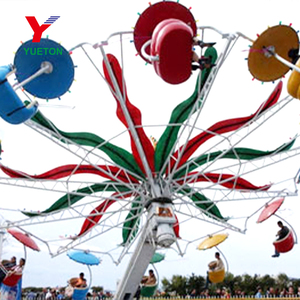 Juego Mecánico Paracaidista en Oferta, Columpio Doble Giratorio con Sillas Voladoras - Product Image 4