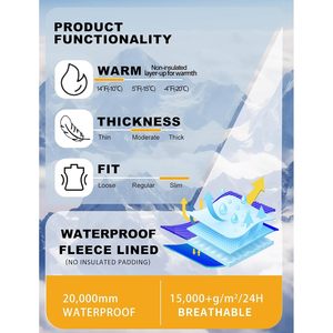 Pantalon de ski personnalisé pour femme, coupe ajustée, imperméable 20K, respirant 15K, taille haute, extensible, pour le snowboard - Product Image 6