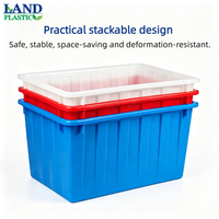 Conteneur alimentaire rectangulaire en plastique HDPE de qualité alimentaire - Léger, étanche, personnalisable, avec roues et valve de drainage pour usage agricole