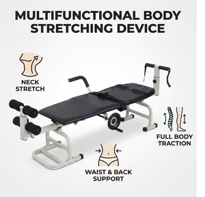 Cama de Tracción para Tratamiento de Columna Cervical y Lumbar, Mesa de Descompresión Eléctrica y Manual Portátil para Fisioterapia y Rehabilitación en el Hogar - Product Image 6